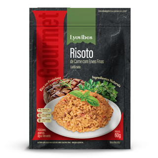 Comida Liofilizada Risoto De Carne Com Ervas Finas Lyovibes