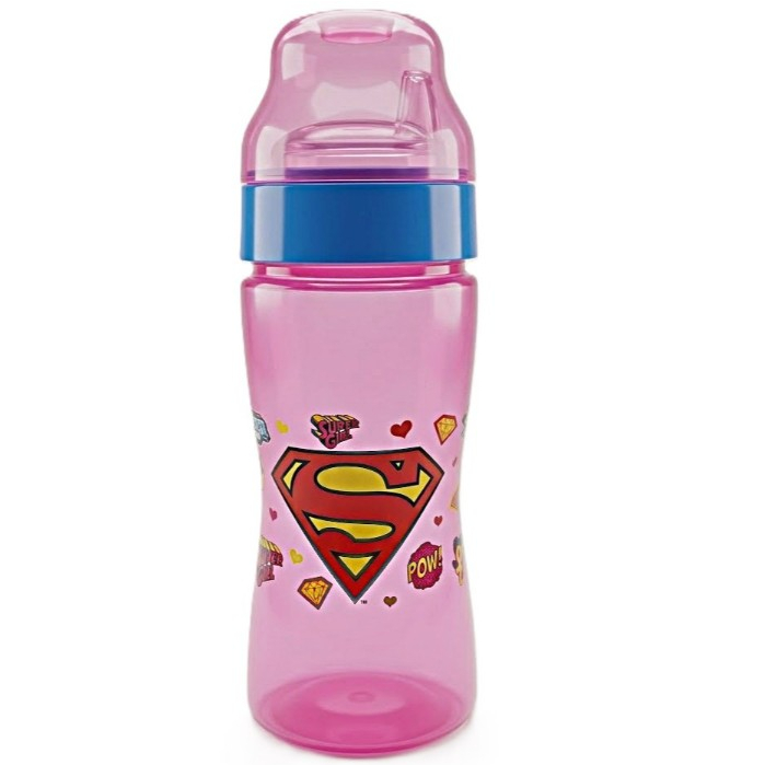 Copo Transição Com Bico Flexível DC Super Girl 330ml