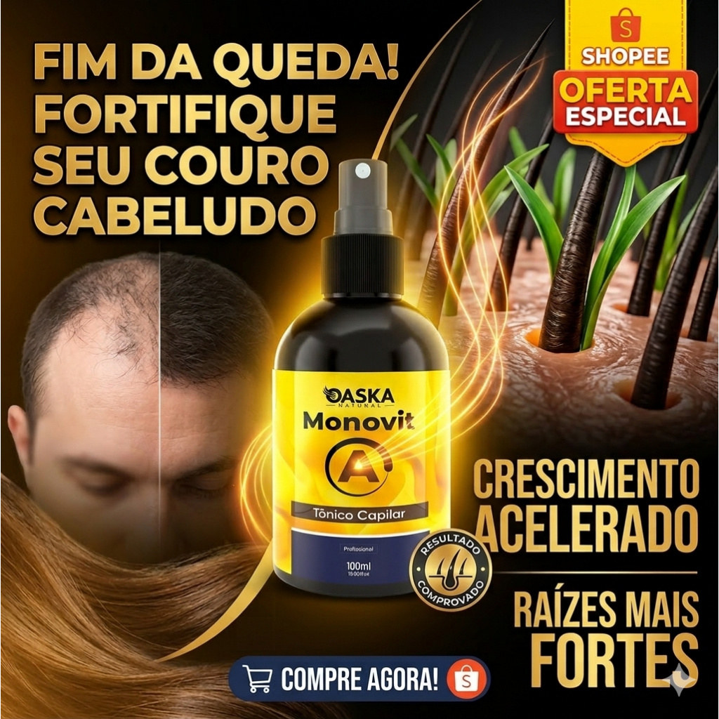 Tônico Capilar Monovin A Crescimento Máximo e Força Imbatível em Oferta na Shopee