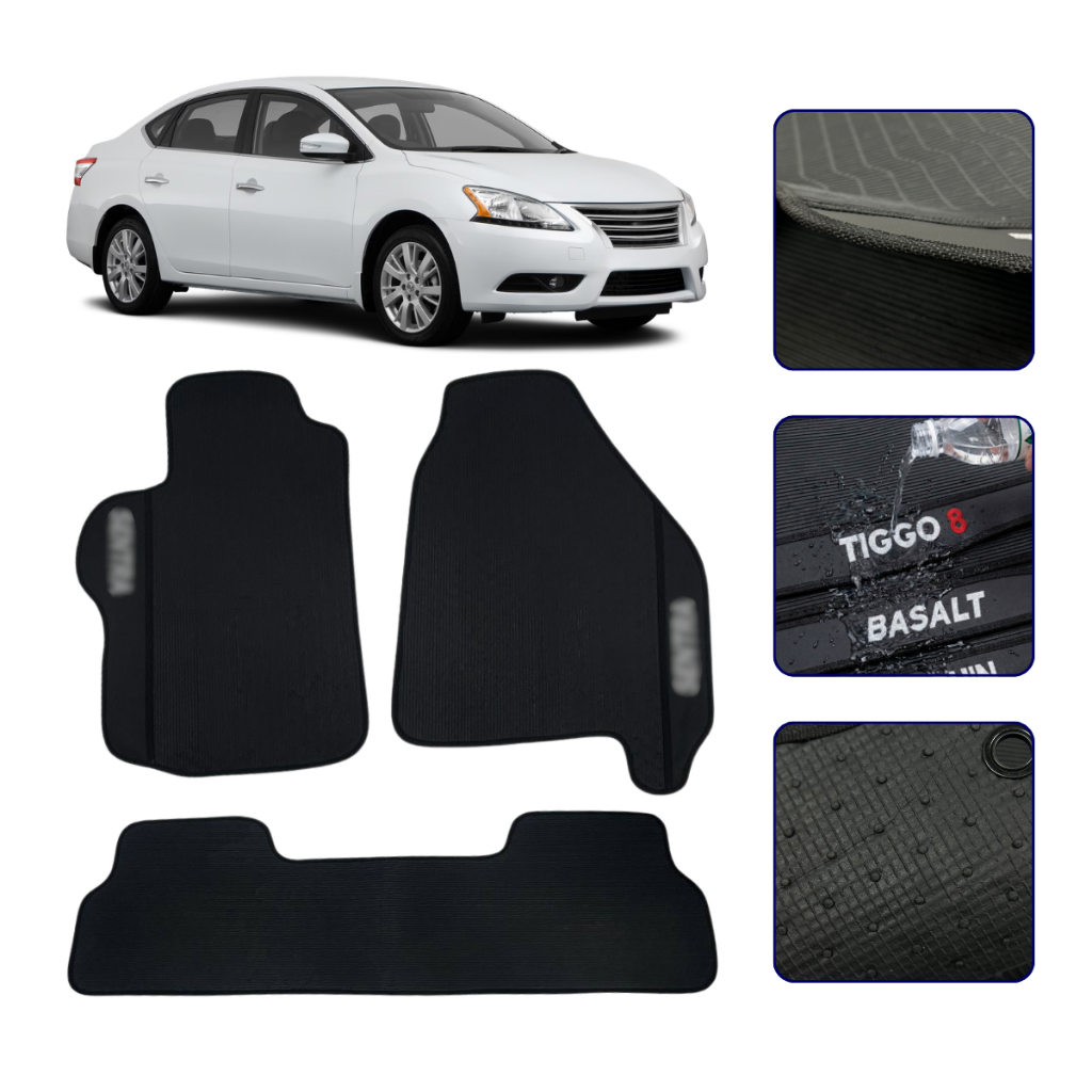 Kit Automotivo para Carro Jogo de Tapete Sentra 2007 2008 2009 2010 2011 2012 2013
