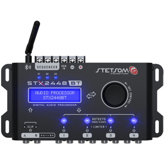 Processador Digital Stetsom STX2448BT Bluetooth DSP 4 Saídas RCA Som Automotivo Profissional em Oferta na Shopee