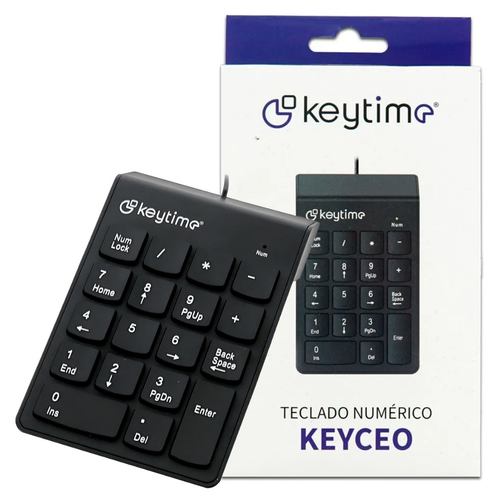 Teclado Mini Numérico Usb Slim 18 Teclas Notebook Pc Preto