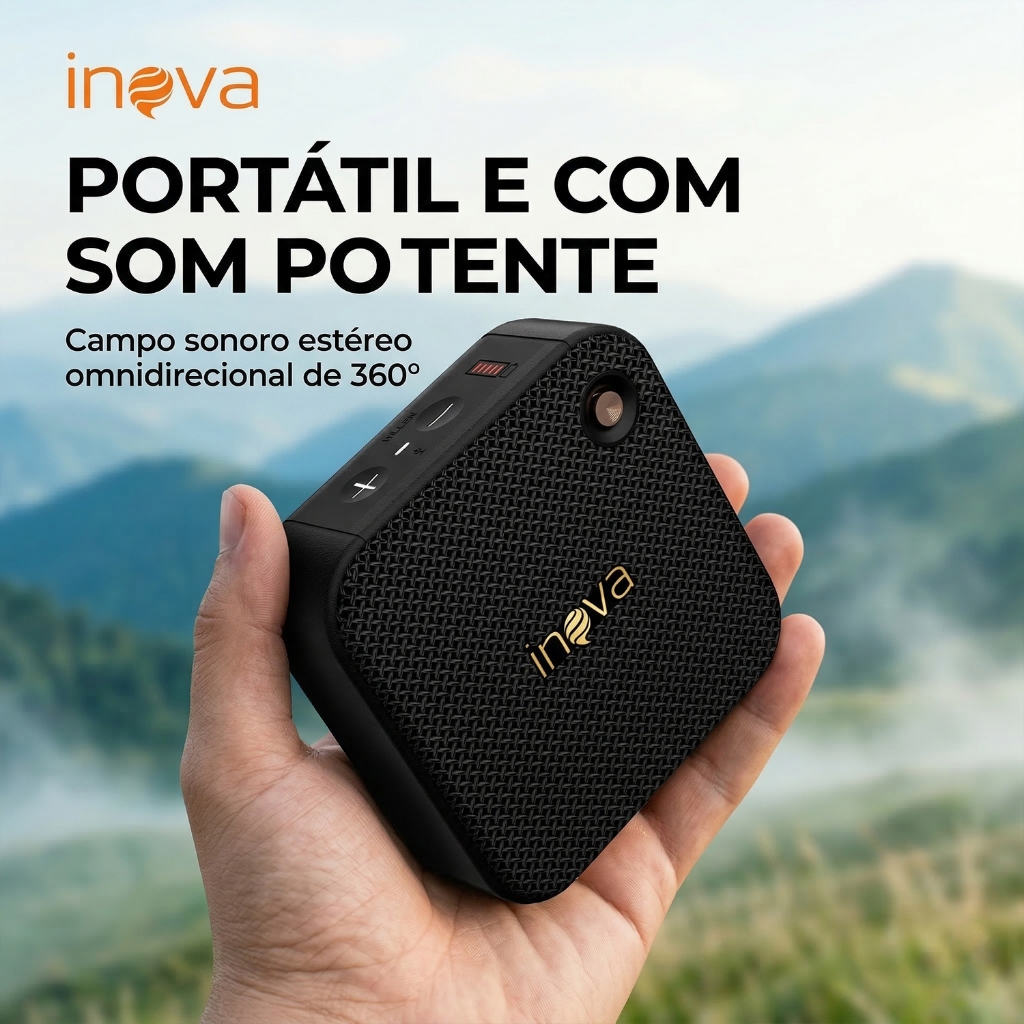 INOVA caixa de som bluetooth portátil alto falante bluetooth rádio alto falante à prova d'água