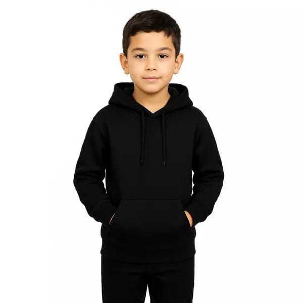Moletom Liso Blusa Casaco Infantil Criança Unissex menino menina Feminino Canguru Com Gorro Capuz em algodao