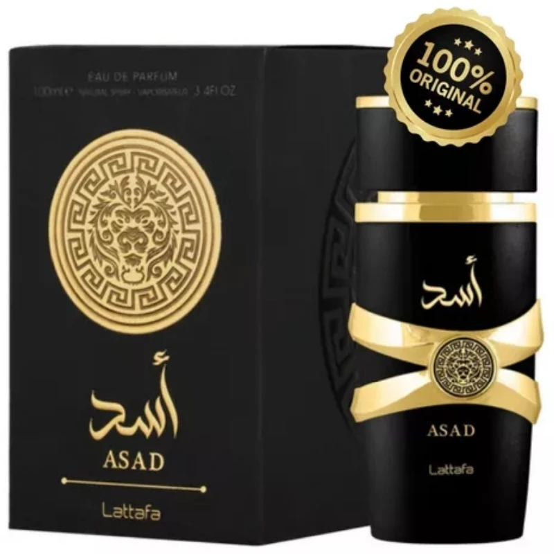 Lattafa Asad Black Perfume Masculino Intenso Oriental Árabe 100ml Produto Autêntico | Envio Rápido, Nota Fiscal Inclusa em Oferta na Shopee