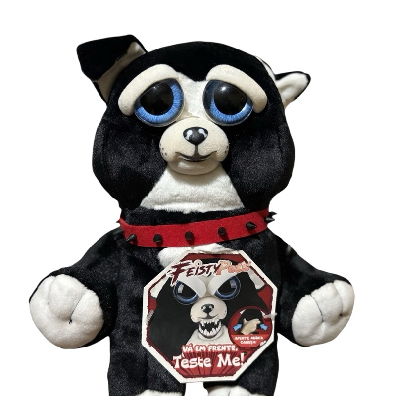 Diesel Guardião, o Pitbull 22cm - Feisty Pets - Lançamento Original