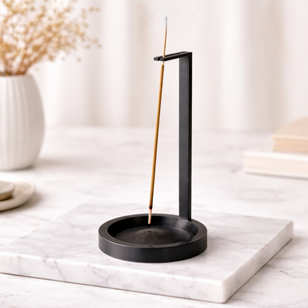 Porta Incenso Minimalista com Base Coletora de Cinzas Suporte Decorativo Moderno