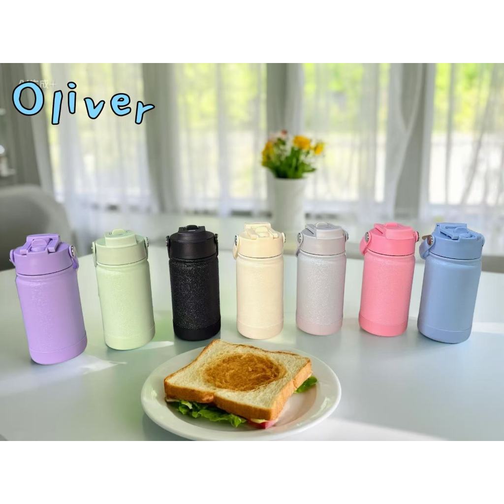 Garrafa Termica Inox  350ml Garrafinha para Água com Base de Silicone--1924 em Oferta na Shopee