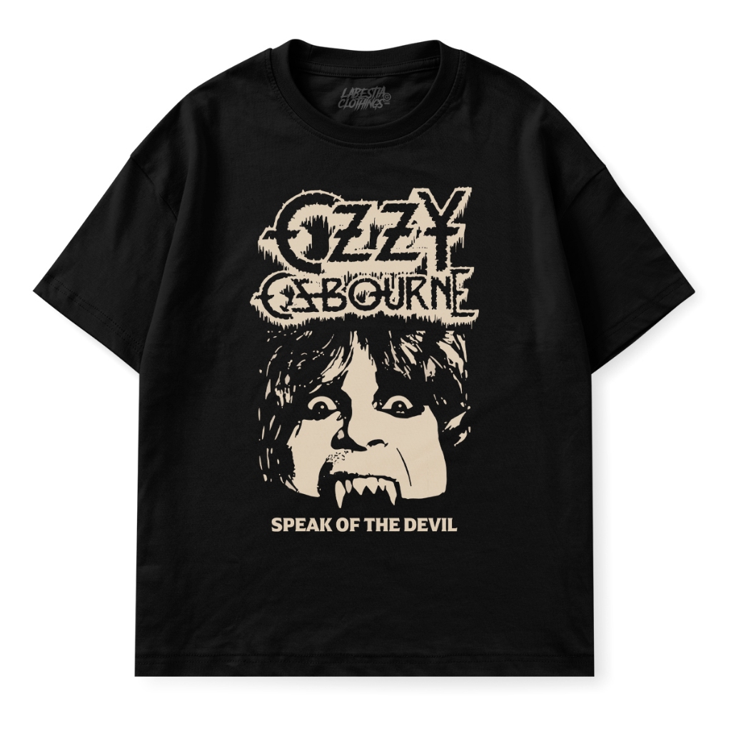 Camiseta Ozzy Osbourne Frente Estampada Estilo Heavy Metal 100% Algodão Tamanhos Disponíveis