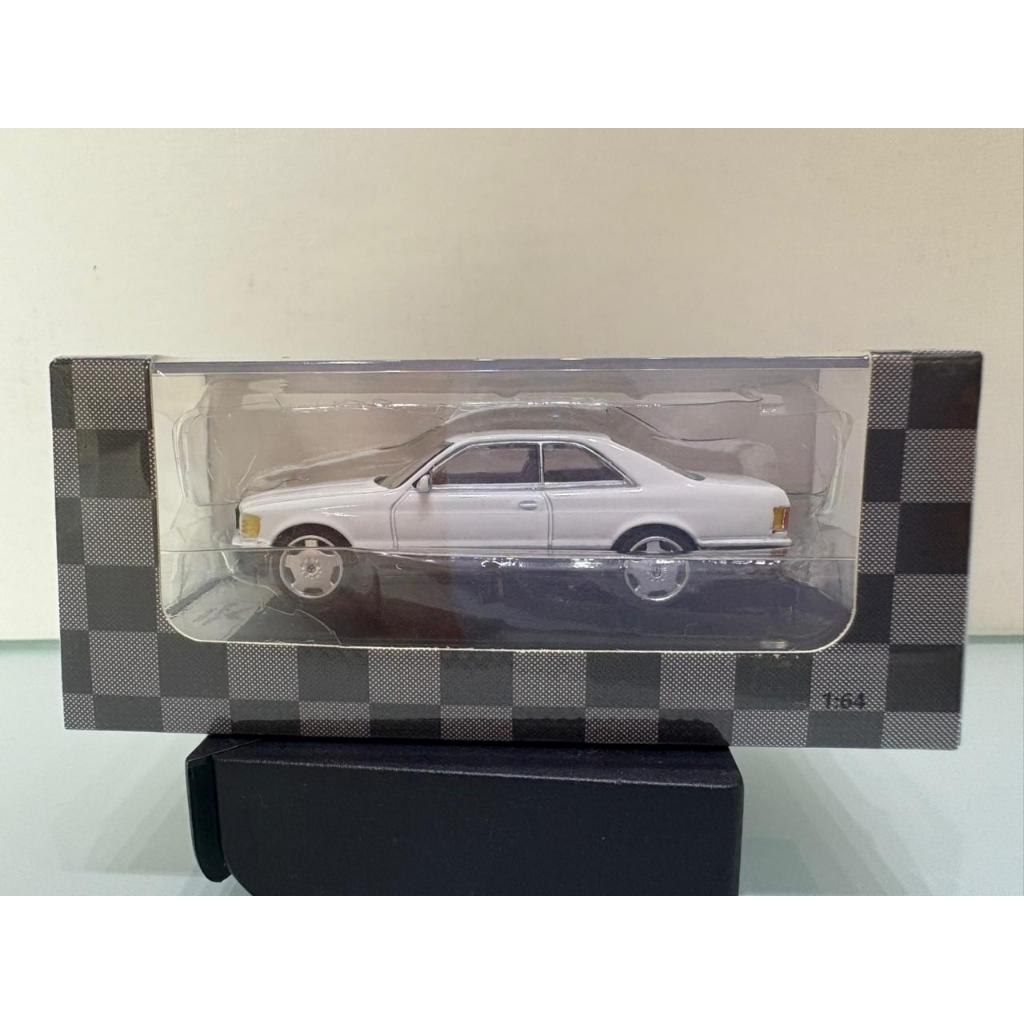 Mercedes-Benz 560 SEC Azul ou branco 1:64 Diecast Colecionável Shadow