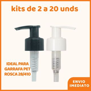 Kit Válvulas Pump (Bico de Pato) Preta ou Branca – Rosca 28/410 – 2 a 30 Und em Oferta na Shopee