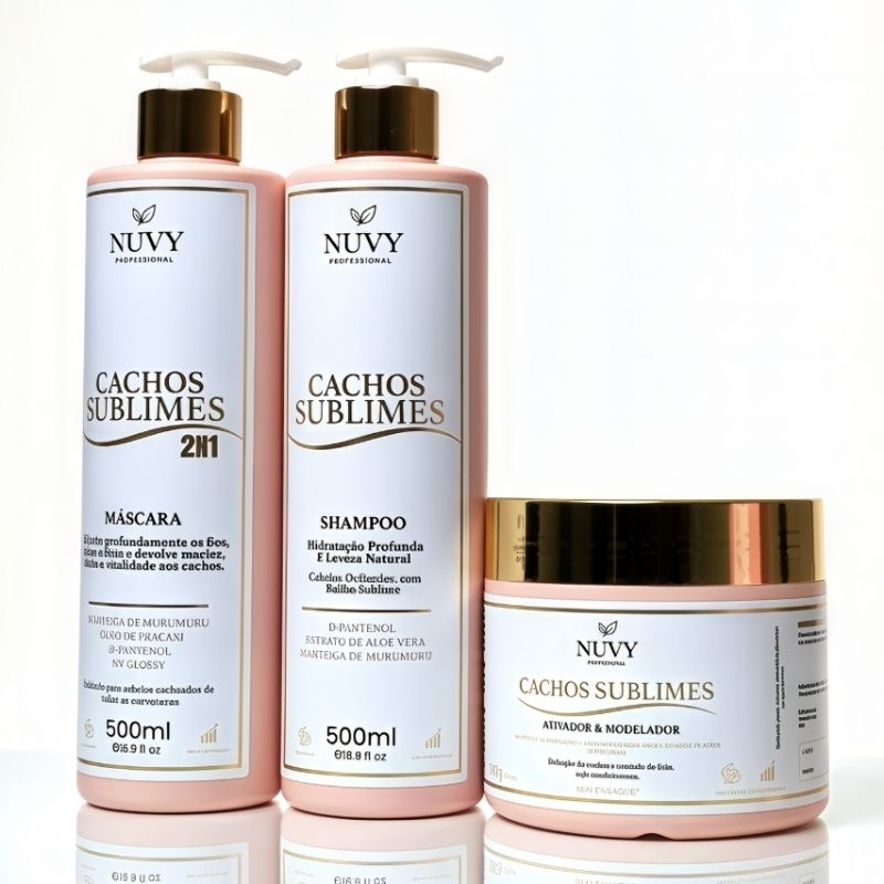 Kit Ativador de Cachos Profissional 500 ml cada frasco