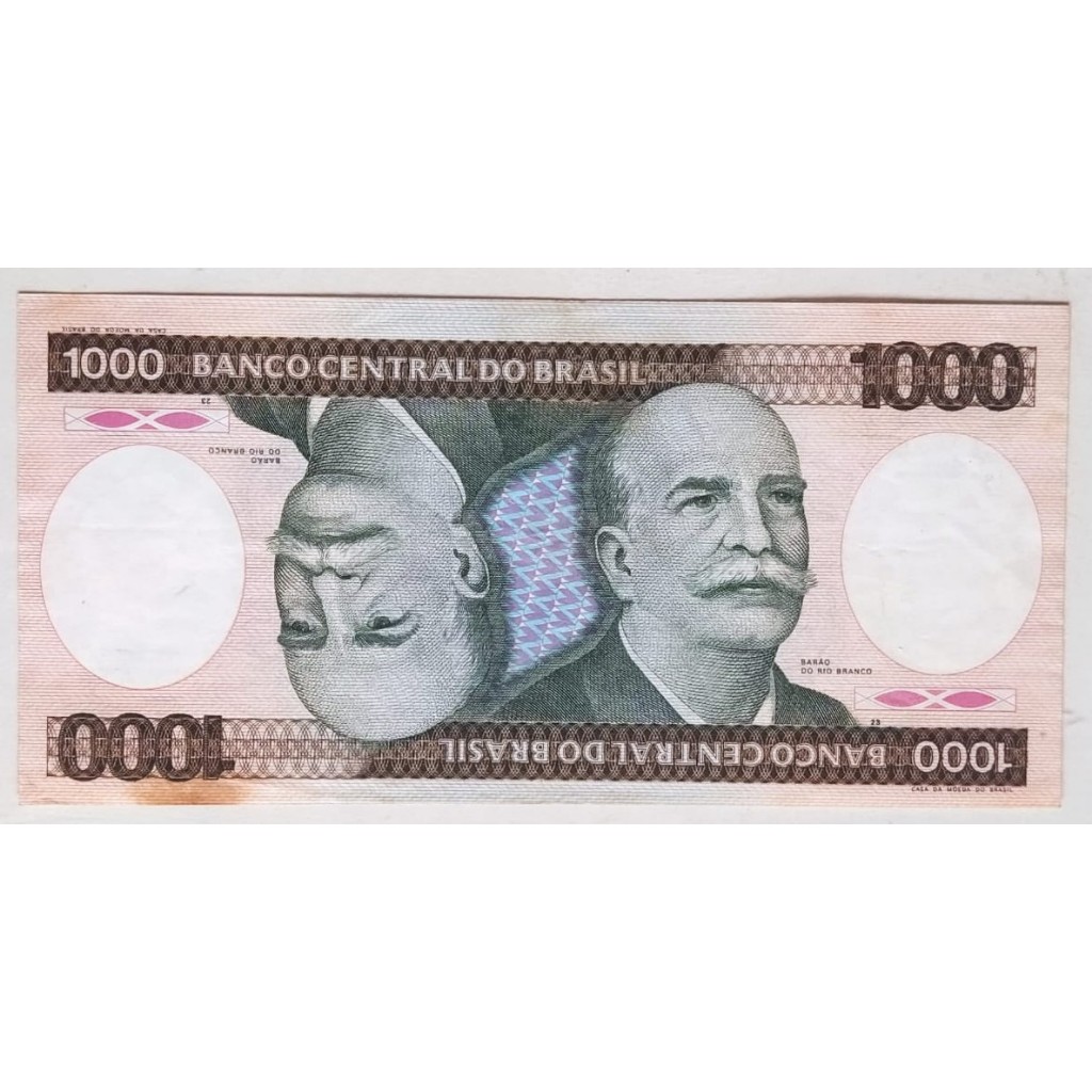 NT-8 Cédula (C165) 1000 Cruzeiros 1986  (Unidade)