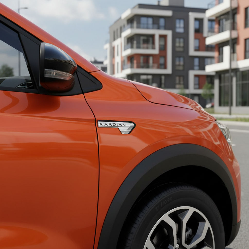 Aplique De Paralama Renault Kardian autocolante Resinado — imagem 2 de 2