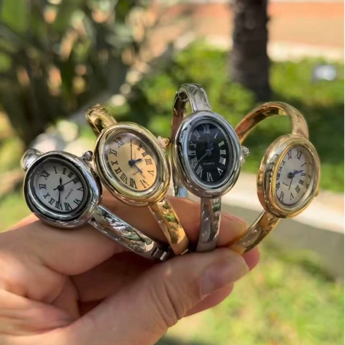 Relógio Moda Oval Roma Dial Feminino De Quartzo Resistente a Agua Elegante Presente