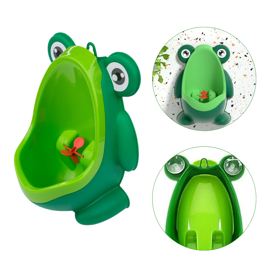 Mictório pinico infantil sapinho para desfralde de xixi menino cores alegres em Oferta na Shopee