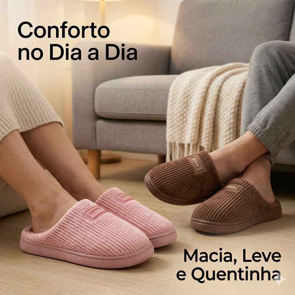 Pantufa Aberta de Lã Macia Antiderrapante Leve Confortável Unissex Para Casa Inverno