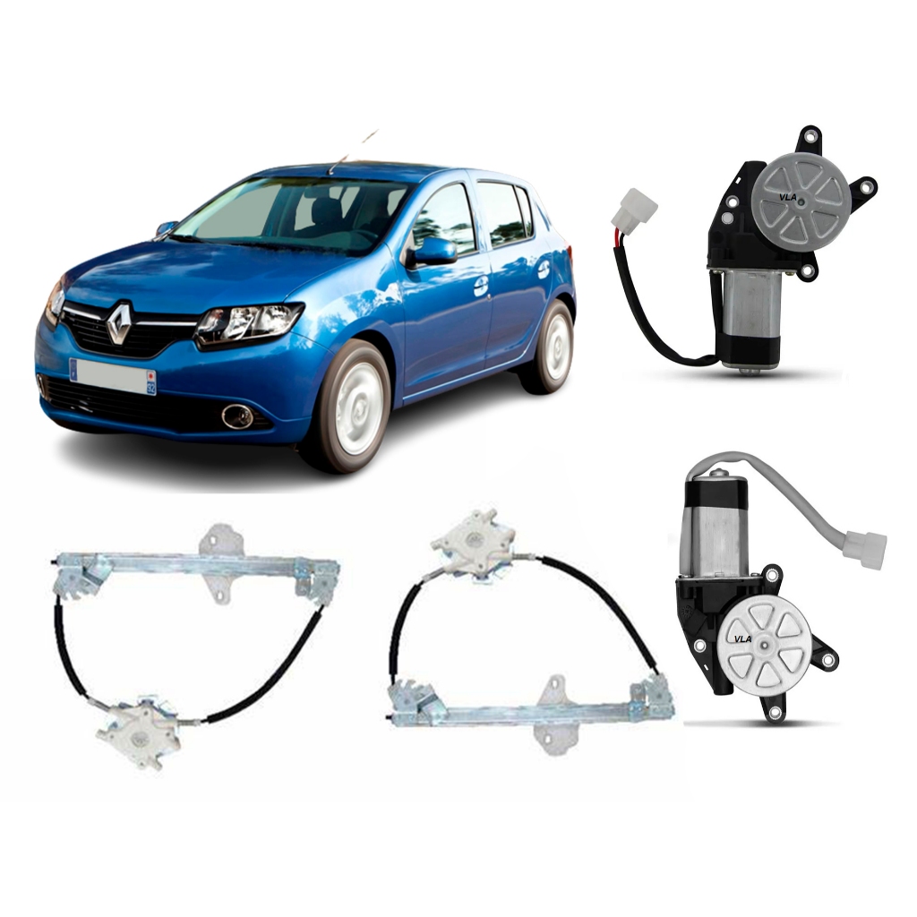 Elevador Vidro Elétrico C/motor Sandero 2007/14 Dianteira