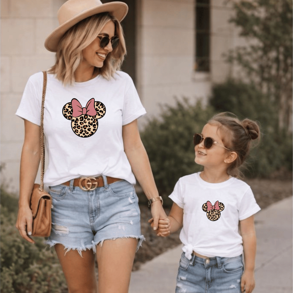 Kit Mãe e Filha Delicado Passeio Combinando Coração Desenho Envio Imediato — imagem 2 de 2