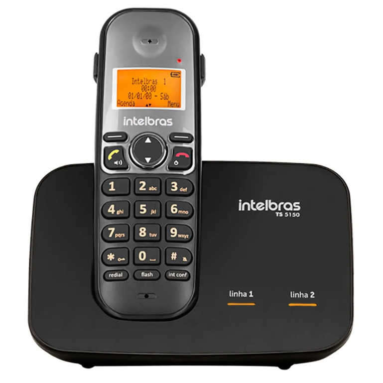 Telefone sem fio digital com entrada para 2 linhas TS 5150 - Intelbras