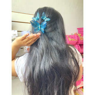 Kit Presilha Borboleta Acrílica 3 Peças (1 Grande + 2 Pequenas) Transparente Feminina em Oferta na Shopee