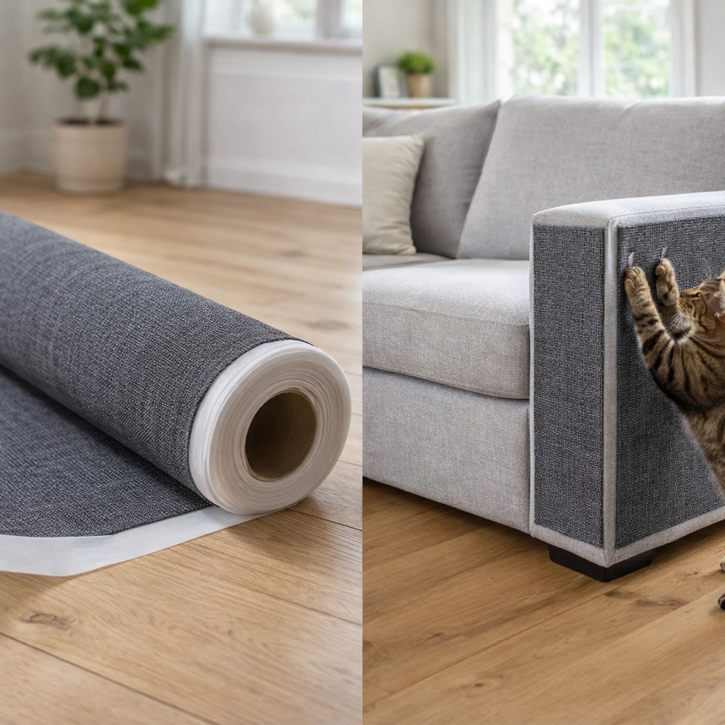 Carpete Adesivado Arranhador Premium Gatos Protetor de Sofá e Cama Box Alta Qualidade 100x60 cm