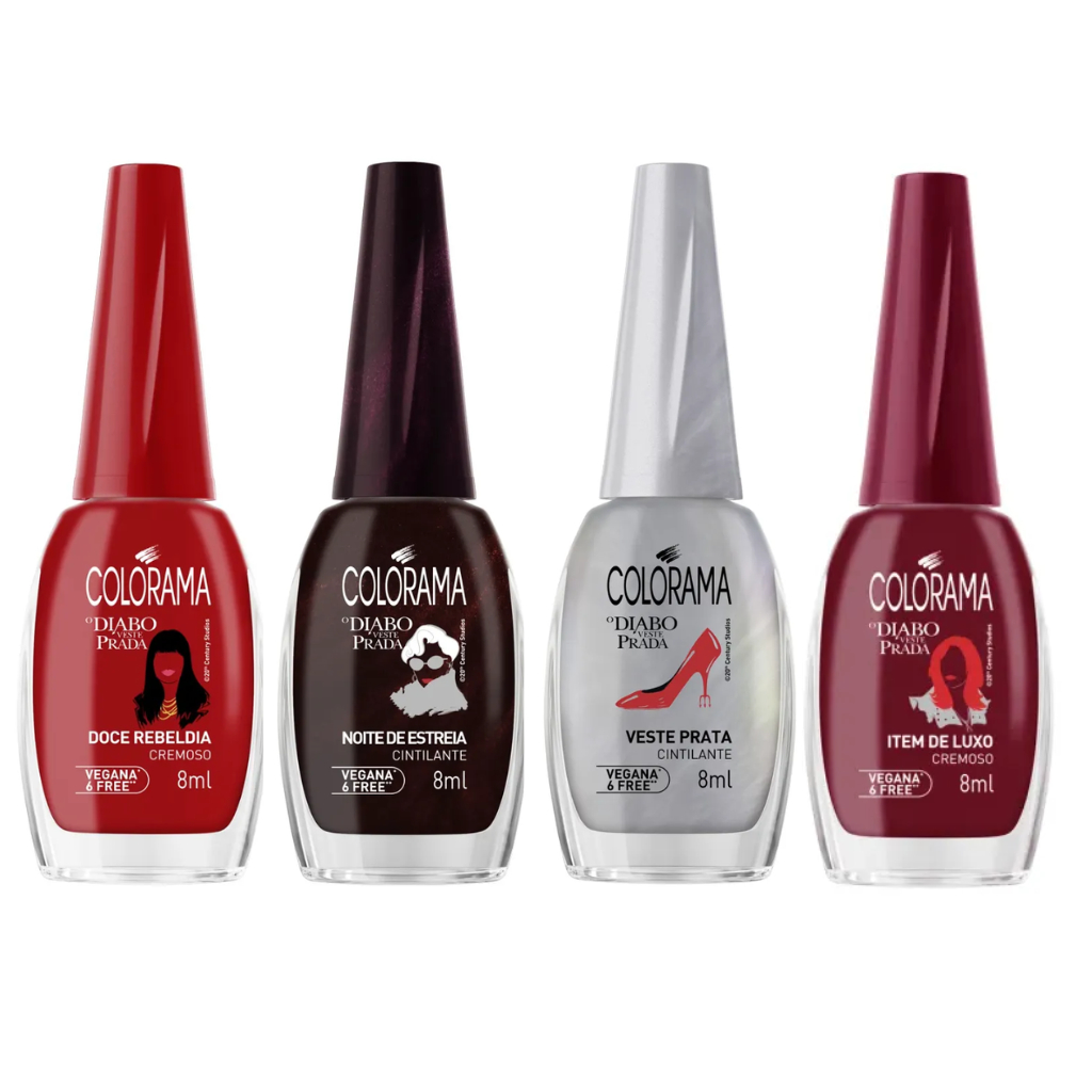 Coleção de Esmaltes Colorama O Diabo Veste Prada (4 Cores) em Oferta na Shopee