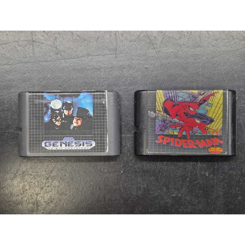2 Jogos para Mega Drive - Batman Returns e Spider Man vs the Kingpin