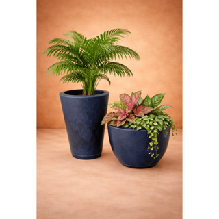 Kit Vaso Polietileno Decorativo Para Plantas Flores Arranjo Casa Mesa Sala Jardim 2 Tamanhos em Oferta na Shopee