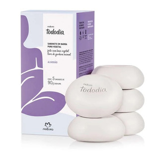 Sabonete Algodão Natura Tododia 5x90g cada