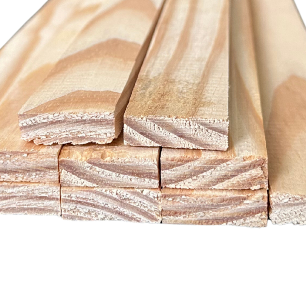 Ripas de Madeira Pinus 40cm Lixada Natural Para Artesanato e Decoração LUM3