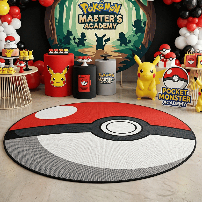 Tapete Decorativo 1,40 x 1,40 Antiderrapante Festa Infantil Vários Temas Sublimado Bibi Painéis em Oferta na Shopee