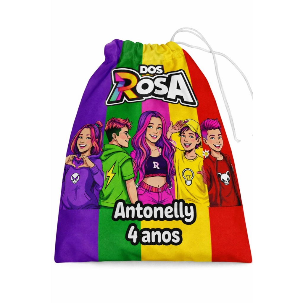 Kit 10 saquinho sacola  surpresa personalizados qualquer tema em Oferta na Shopee