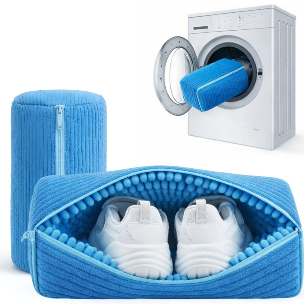 Saco Lavar tenis Sapato sem estragar na Máquina Lavar roupas ziper reforçado Bolsa Lavagem com proteção