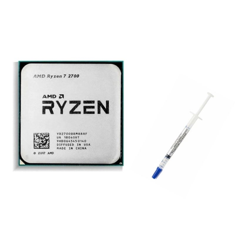 PROCESSADOR RYZEN 7 2700 AM4 8 NÚCLEOS 16 THREADS 4.1GHZ OEM COM PASTA TÉRMICA