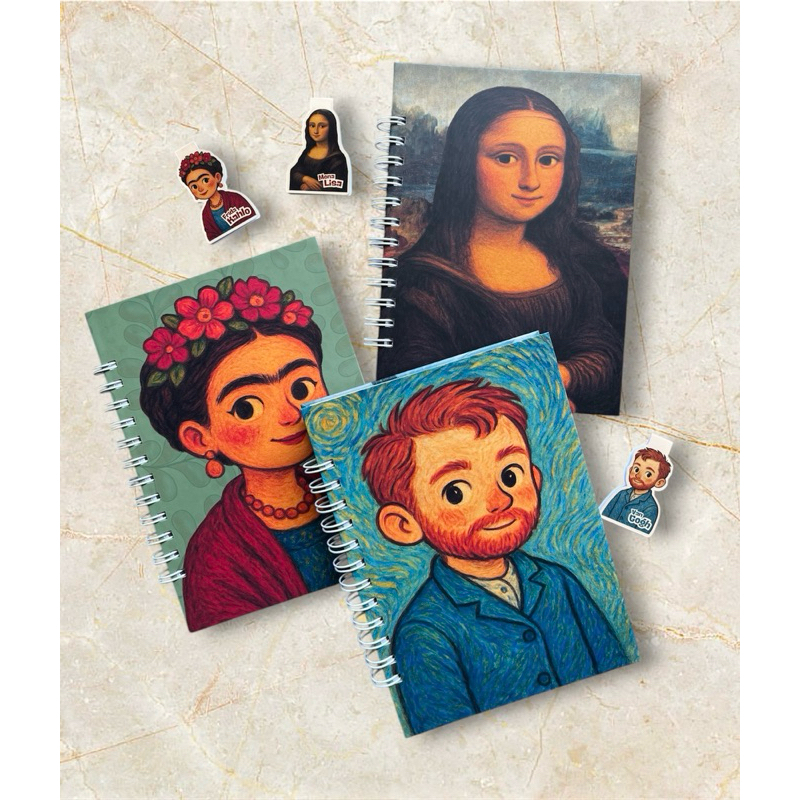 Sketchbook (caderno de desenhar/caderno de anotações/rascunhos) em tamanho A5 ou Marcador de Pagina Plastificado