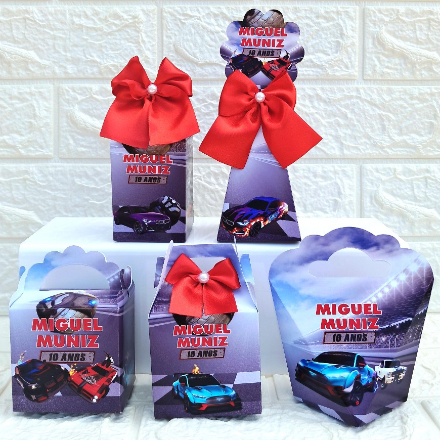 KIT FESTA PERSONALIZADOS ROCKET LEAGUE CAR LEMBRANCINHAS CAIXINHAS PARA FESTA