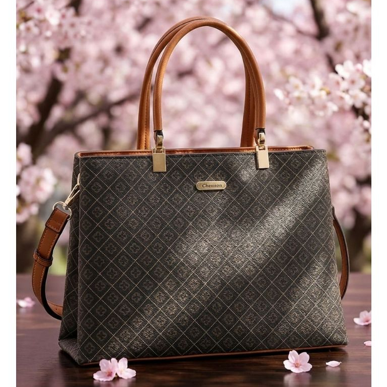 Bolsa Chenson Monograma Feminina Tote Original Elemento Geométrico