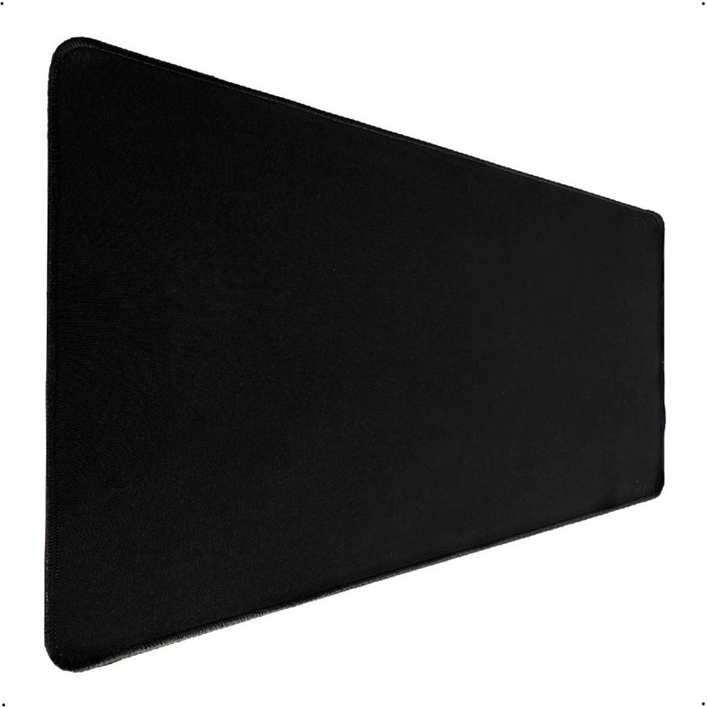 Mousepad Gamer Grande 90x40cm Profissional Preto Costurado Base Antiderrapante
