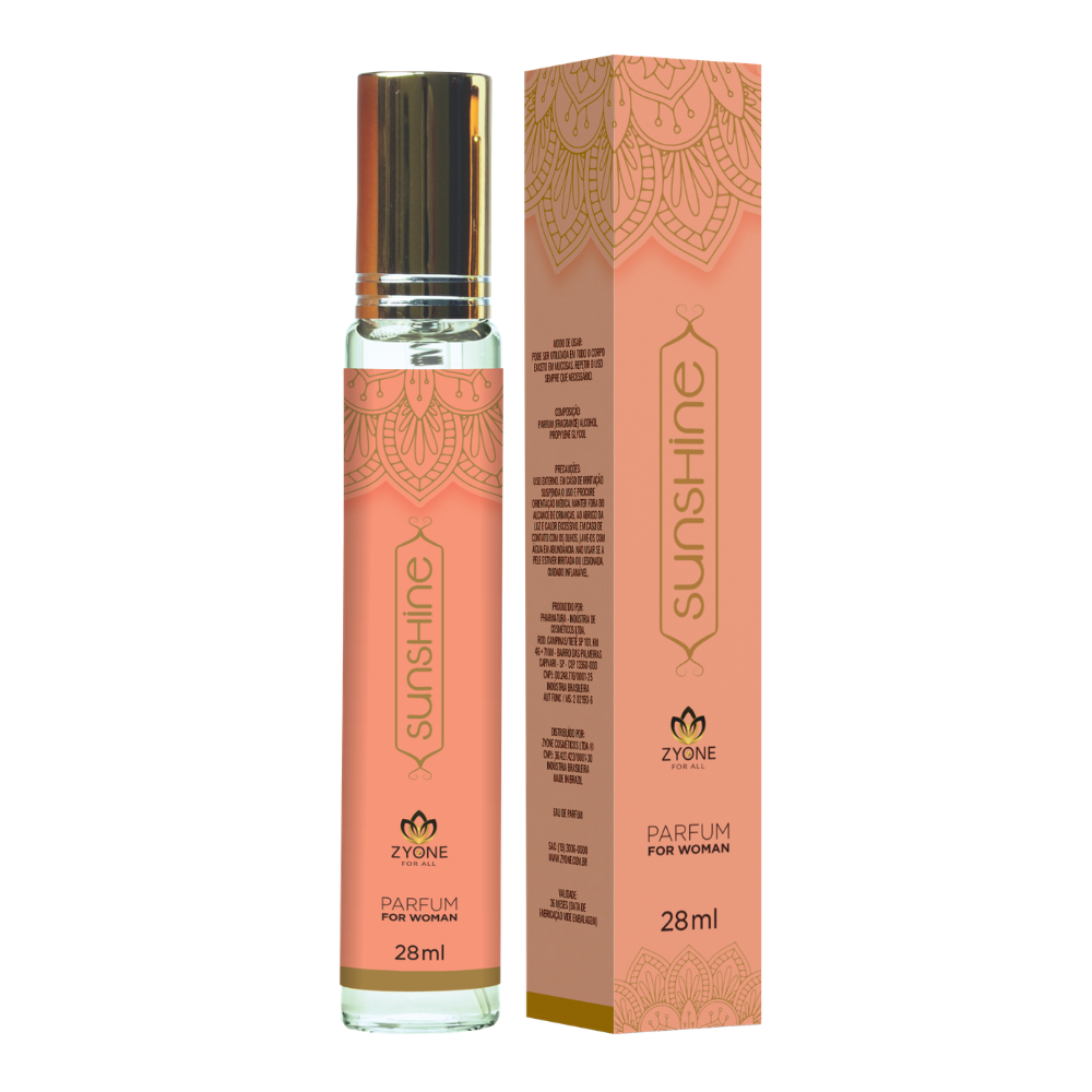 Perfume Sunshine Feminino 28ml Zyone Alta Fixação 25% de Essência Importada Parfum Arabe - Kayali Eden
