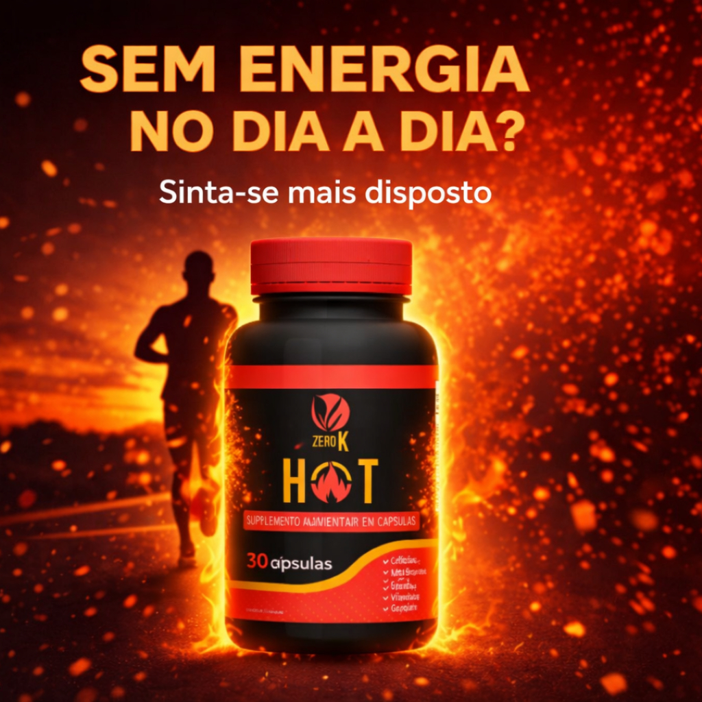 Suplemento HOT 30 Cápsulas | Rotina Mais Ativa e Mais Disposição no Dia a Dia