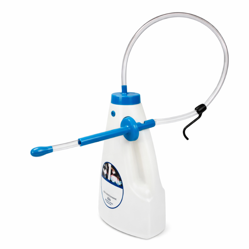 Sonda Mamadeira Antahi 4L 2 em 1 – Alimentação Segura e Confortável para Bezerros com Design Anatômico