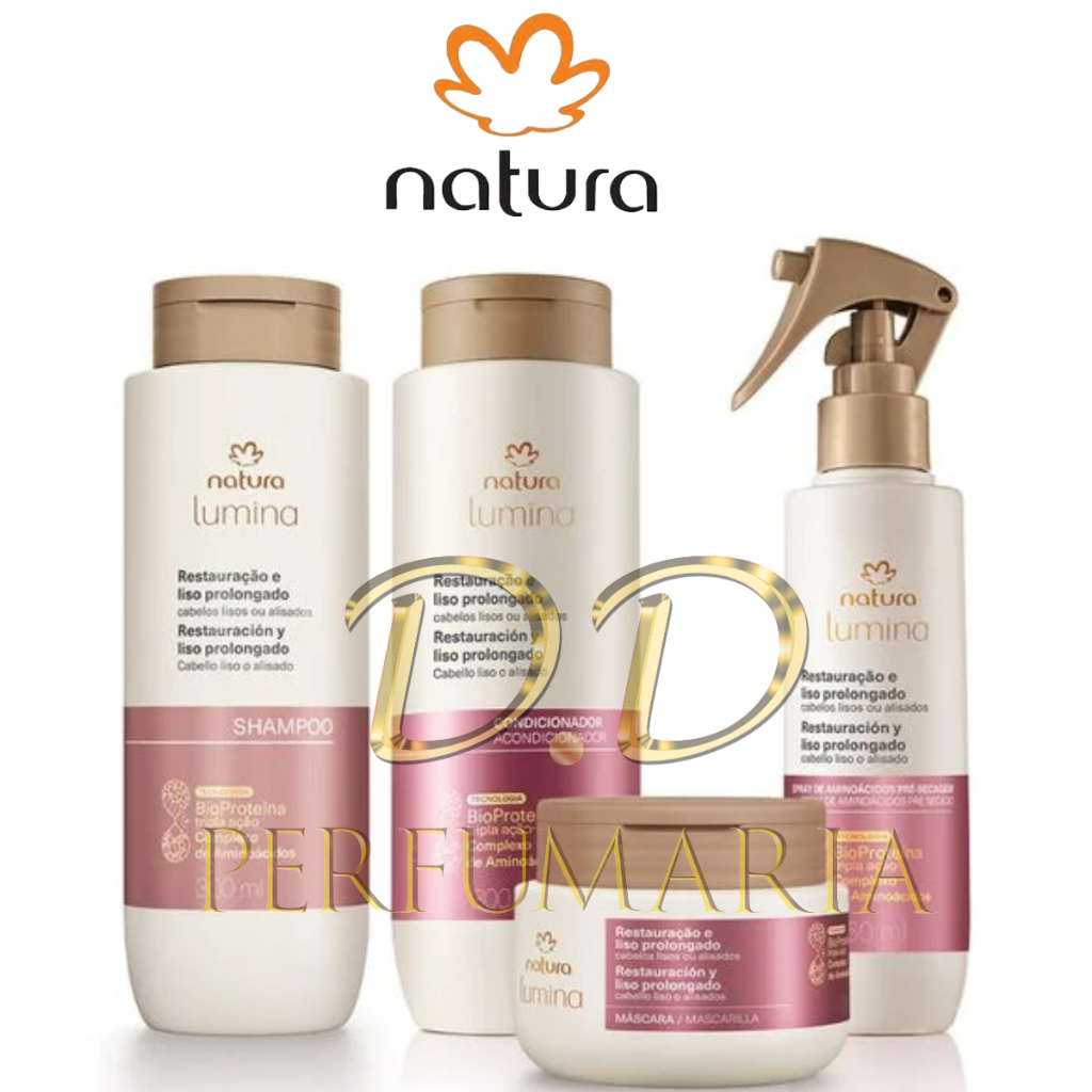 Kit Natura Lumina para Cabelos Restauração e Liso Prolongado
