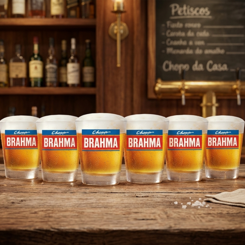 Copos Para Chopp Old Fashioned Brahma 210ml Cozinha, Bar e Restaurante - Ruvolo · foto 2