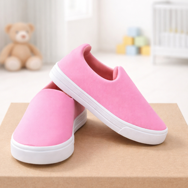 Tênis Infantil Feminino Slip On Calce Fácil Sem Cadarço Leve Confortável Preto Escolar