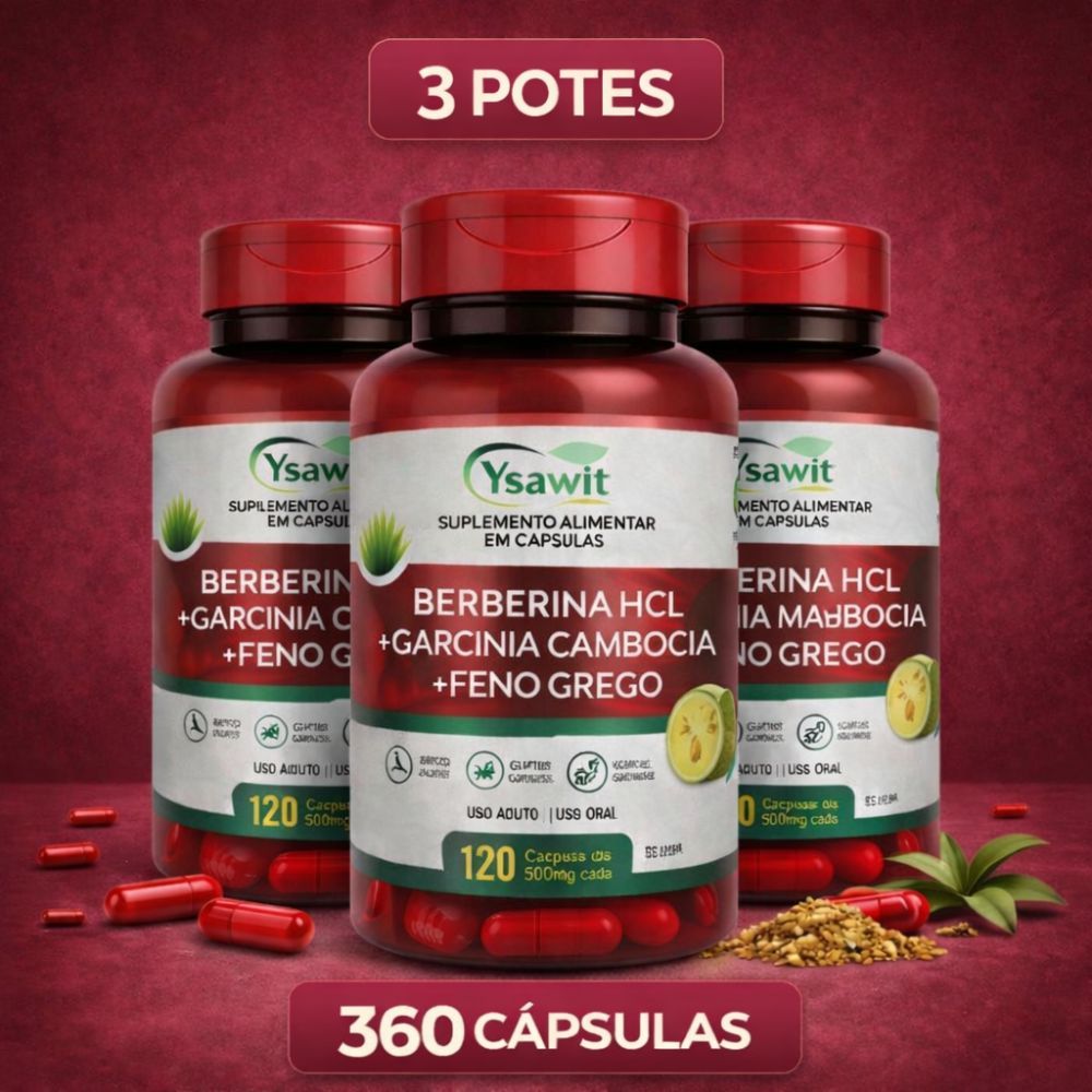 Berberina natural + Garcinia + FG 120 Cápsulas 500mg