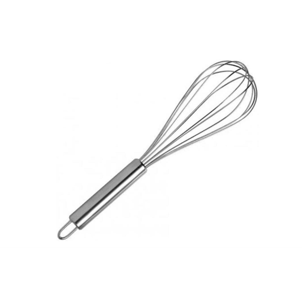 Batedor de Ovos Fouet Inox 28,5cm Profissional Manual Utensílio Cozinha Resistente Não Enferruja