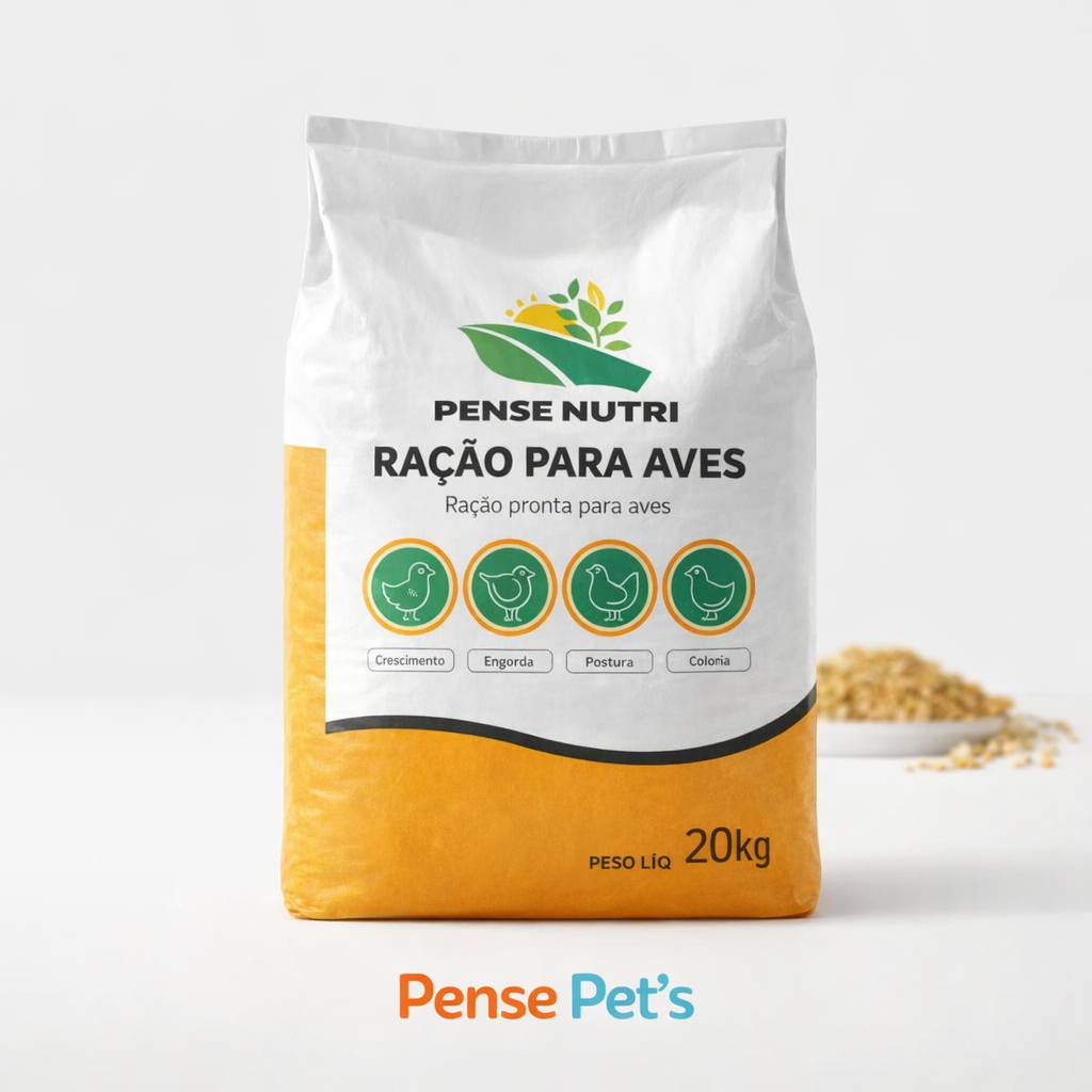 Ração Para Galinhas Pense Nutri Crescimento 20kg
