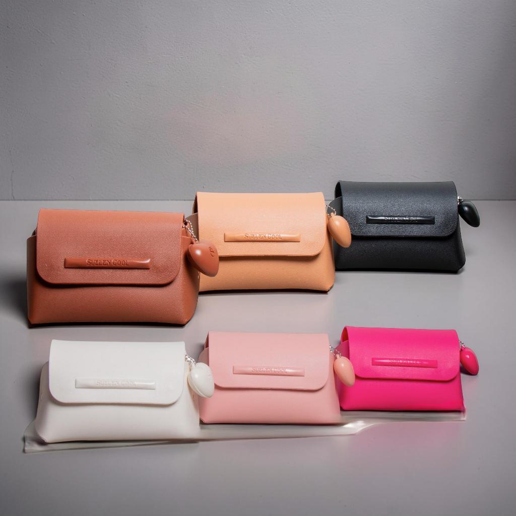 Bolsinha Feminina Pequena Coração Clutch Porta Maquiagem Necessaire Ell Store