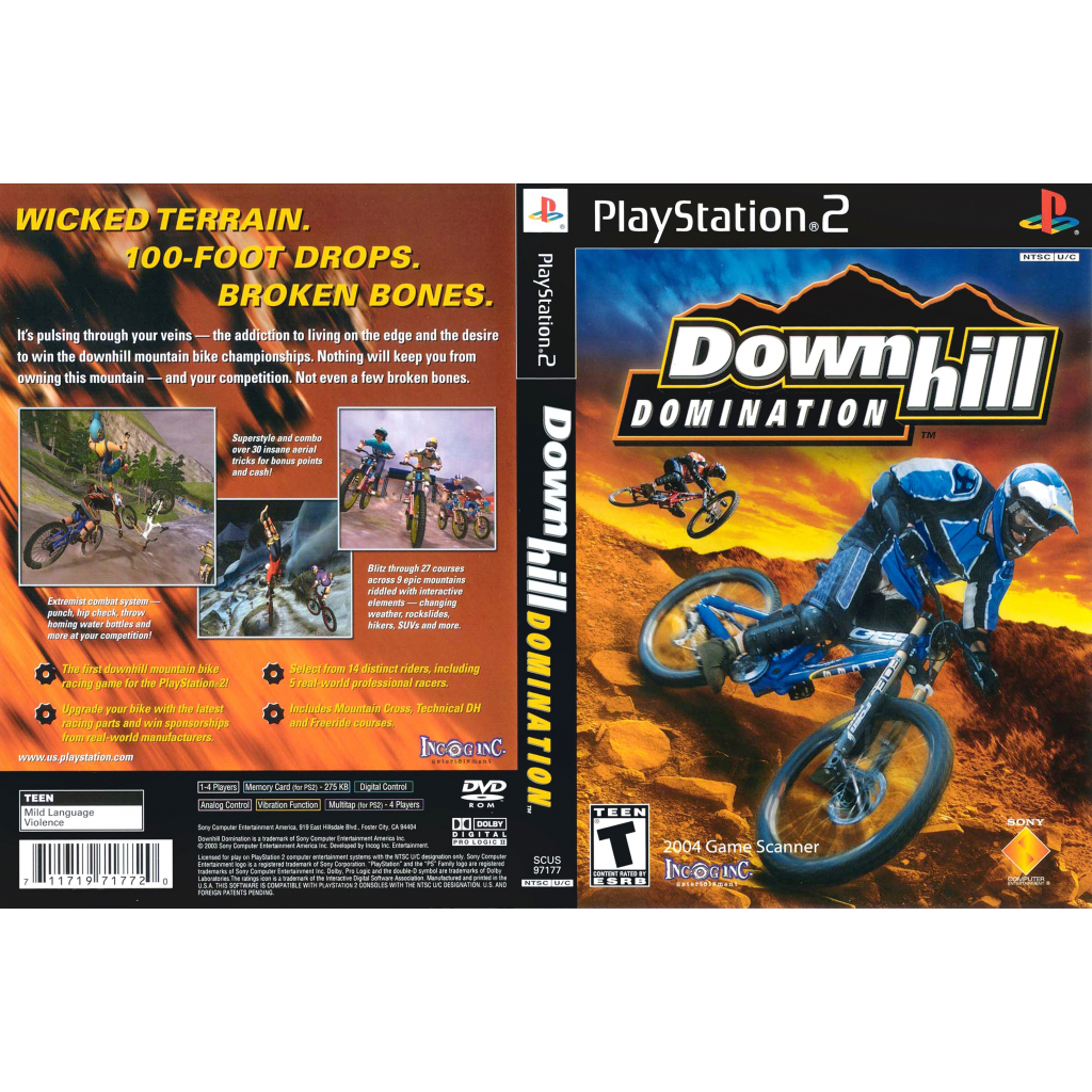 Downhill Domination - Jogo para PS2 em DVD